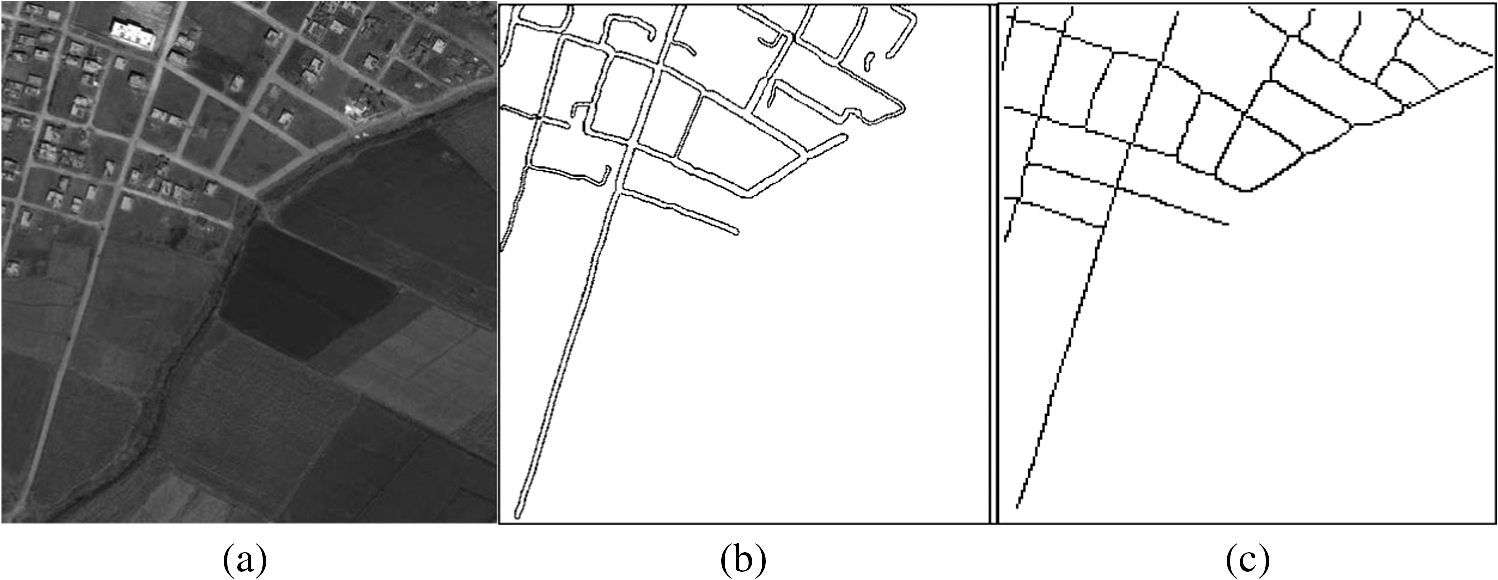 Road identification in aerial images on fractional differential and one ...