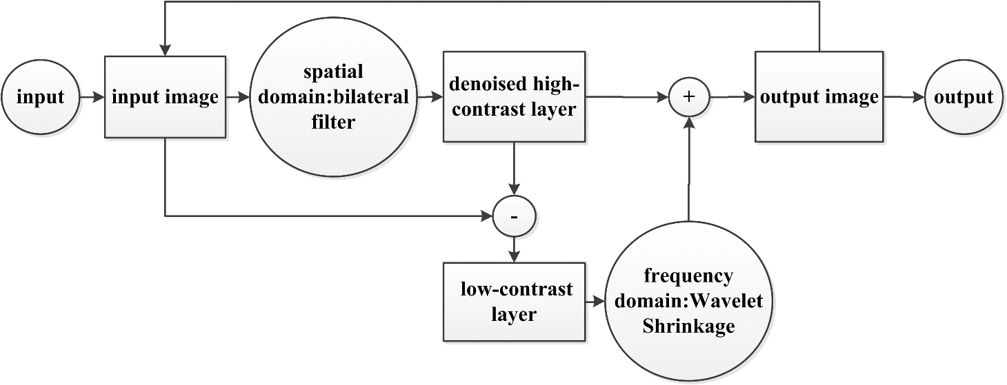 Dual-wavelength retinal images denoising algorithm for improving the ...