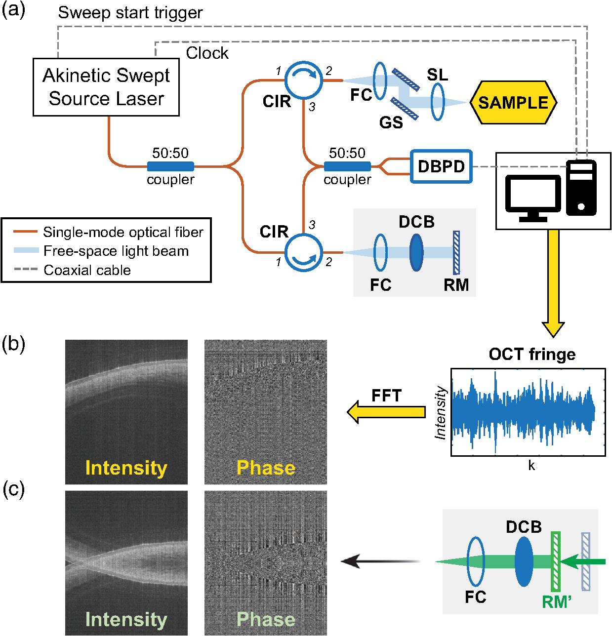 Complex conjugate removal in optical coherence tomography using phase ...