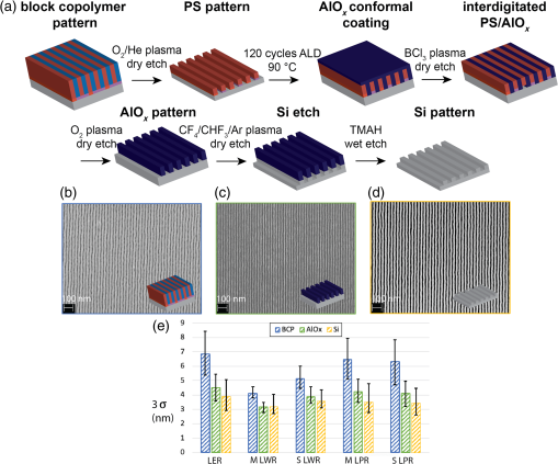 Effect of pattern transfer process on roughness of block copolymer ...