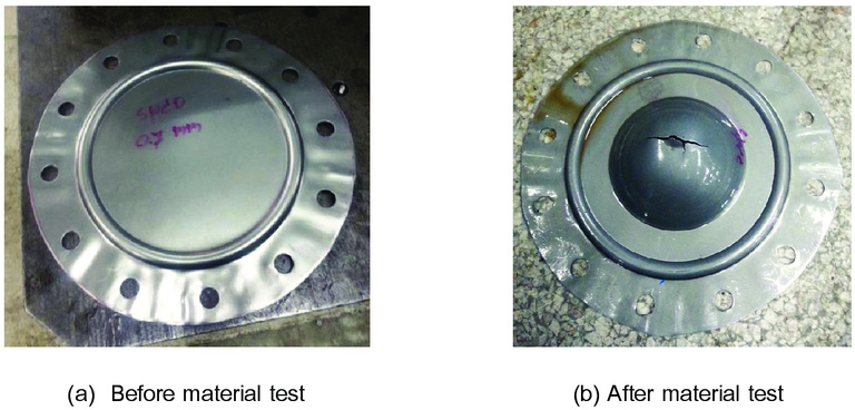 Mechanical Properties Testing Of Sheet Metal By Hydraulic Bulge Test